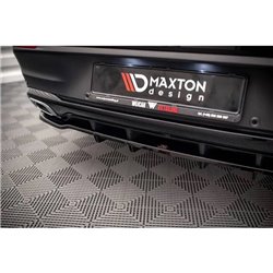 Maxton - Arriere Lame (avec une barre verticale) Mercedes-Benz GLE Coupe AMG-Line C167 / C167 Facelift Noir Brillant