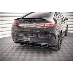 Maxton - Arriere Lame (avec une barre verticale) Mercedes-Benz GLE Coupe AMG-Line C167 / C167 Facelift Noir Brillant