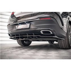 Maxton - Arriere Lame (avec une barre verticale) Mercedes-Benz GLE Coupe AMG-Line C167 / C167 Facelift Noir Brillant