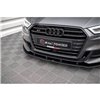 Maxton - Street Pro Lame Du Pare-Chocs Avant Audi S3 / A3 S-Line Sportback 8V Facelift Noir