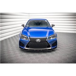 Maxton - Street Pro Lame Du Pare-Chocs Avant Lexus GS F Mk4 Facelift Noir-Rouge