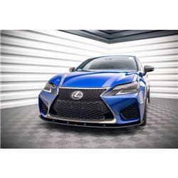 Maxton - Street Pro Lame Du Pare-Chocs Avant Lexus GS F Mk4 Facelift Noir-Rouge