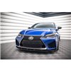 Maxton - Street Pro Lame Du Pare-Chocs Avant Lexus GS F Mk4 Facelift Noir-Rouge