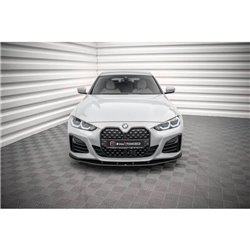 Maxton - Street Pro Lame Du Pare-Chocs Avant BMW 4 Gran Coupe M-Pack G26 Noir-Rouge