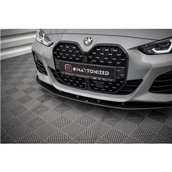 Maxton - Street Pro Lame Du Pare-Chocs Avant BMW 4 Gran Coupe M-Pack G26 Noir-Rouge