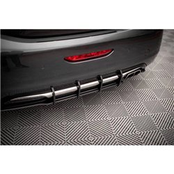 Maxton - Street Pro Central Diffuseur Arriere Peugeot 208 GTi Mk1 Noir-Rouge