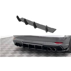 Maxton - Street Pro Central Diffuseur Arriere Audi S3 Sportback 8V Facelift Noir