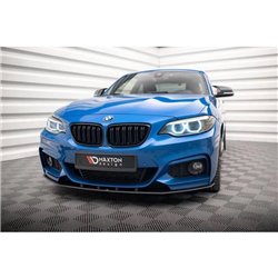 Maxton - Street Pro Lame Du Pare-Chocs Avant BMW 2 M-Pack F22 Noir-Rouge