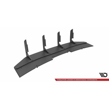 Maxton - Street Pro Central Diffuseur Arriere Audi RS5 F5 Facelift Noir-Rouge
