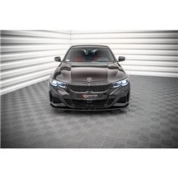 Maxton - Street Pro Lame Du Pare-Chocs Avant BMW 3 M-Pack G20 / G21 Noir-Rouge