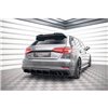 Maxton - Street Pro Central Diffuseur Arriere Audi S3 Sportback 8V Facelift Noir-Rouge