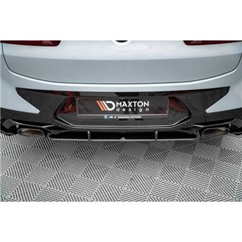Maxton - Street Pro Central Diffuseur Arriere BMW X4 M-Pack G02 Facelift Rouge