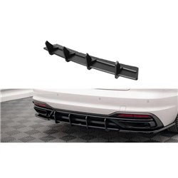 Maxton - Street Pro Central Diffuseur Arriere Audi A4 B9 Facelift Noir-Rouge