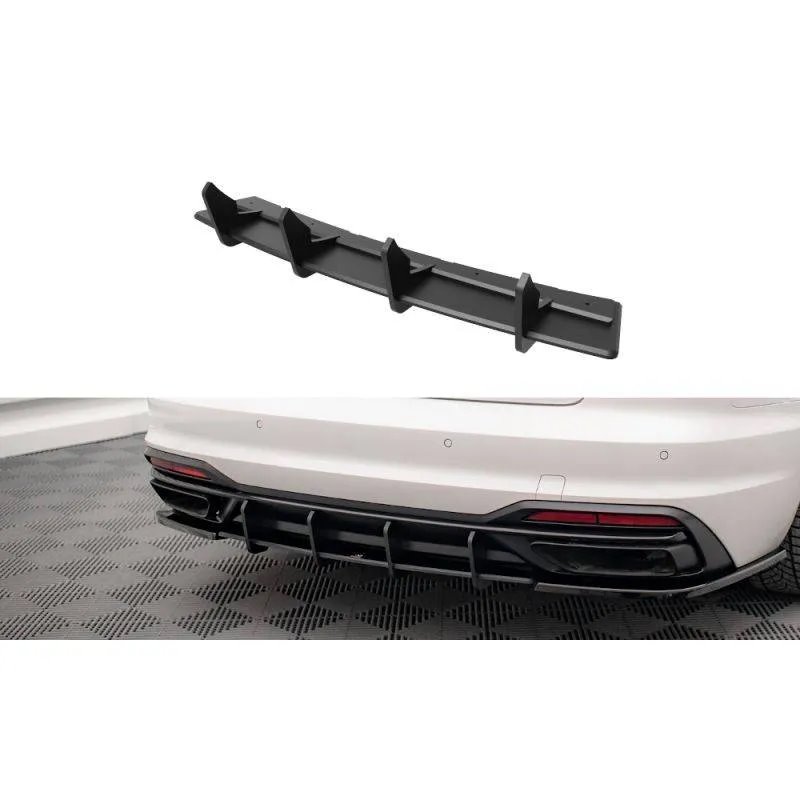 Maxton - Street Pro Central Diffuseur Arriere Audi A4 B9 Facelift Rouge