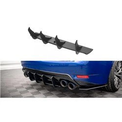 Maxton - Street Pro Central Diffuseur Arriere Lexus GS F Mk4 Facelift Noir-Rouge