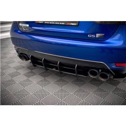Maxton - Street Pro Central Diffuseur Arriere Lexus GS F Mk4 Facelift Noir-Rouge