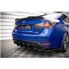 Maxton - Street Pro Central Diffuseur Arriere Lexus GS F Mk4 Facelift Noir-Rouge