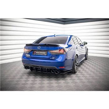 Maxton - Street Pro Central Diffuseur Arriere Lexus GS F Mk4 Facelift Noir-Rouge