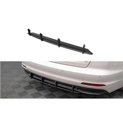 Maxton - Street Pro Central Diffuseur Arriere Audi A6 C8 Noir-Rouge