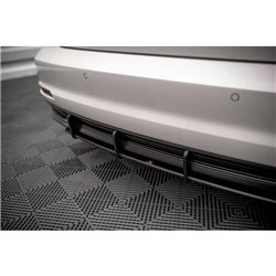 Maxton - Street Pro Central Diffuseur Arriere Audi A6 C8 Noir-Rouge