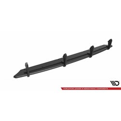 Maxton - Street Pro Central Diffuseur Arriere Audi A6 C8 Noir-Rouge
