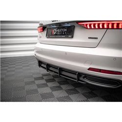 Maxton - Street Pro Central Diffuseur Arriere Audi A6 C8 Rouge