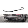 Maxton - Arriere Splitter (avec une barre verticale) V.2 BMW X6 M-Pack G06 Noir Brillant