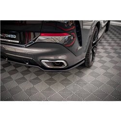 Maxton - Arriere Lame (avec une barre verticale) V.2 BMW X6 M-Pack G06 Noir Brillant