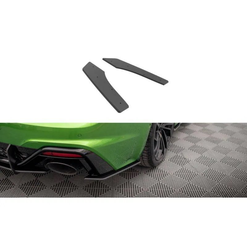 Maxton - Street Pro Lame Du Pare Chocs Arriere Audi RS5 F5 Facelift Noir-Rouge
