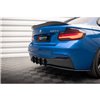 Maxton - Street Pro Central Diffuseur Arriere BMW 2 M-Pack F22 Noir-Rouge