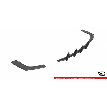 Maxton - Street Pro Central Diffuseur Arriere BMW 2 M-Pack F22 Noir-Rouge