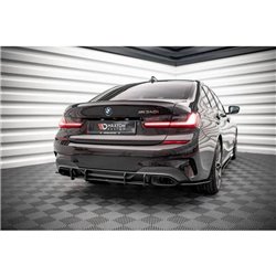 Maxton - Street Pro Central Diffuseur Arriere BMW 3 M340 G20 / G21 Noir-Rouge