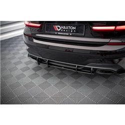 Maxton - Street Pro Central Diffuseur Arriere BMW 3 M340 G20 / G21 Noir-Rouge