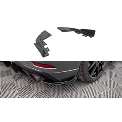 Maxton - Street Pro Lame Du Pare Chocs Arriere Audi S3 Sportback 8V Facelift Noir + Rabats Brillant