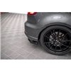 Maxton - Street Pro Lame Du Pare Chocs Arriere Audi S3 Sportback 8V Facelift Noir-Rouge + Rabats Brillant