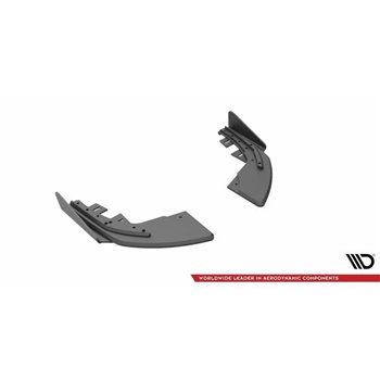 Maxton - Street Pro Lame Du Pare Chocs Arriere Audi S3 Sportback 8V Facelift Noir-Rouge + Rabats Brillant