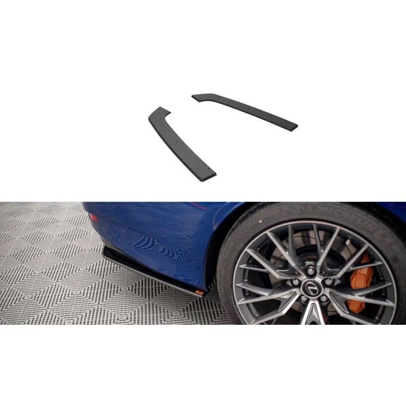 Maxton - Street Pro Lame Du Pare Chocs Arriere Lexus GS F Mk4 Facelift Noir-Rouge
