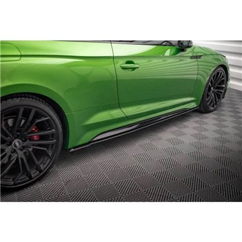 Maxton - Street Pro Rajouts Des Bas De Caisse Audi RS5 Coupe F5 Facelift Noir-Rouge