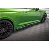 Maxton - Street Pro Rajouts Des Bas De Caisse Audi RS5 Coupe F5 Facelift Noir-Rouge