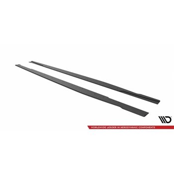 Maxton - Street Pro Rajouts Des Bas De Caisse Audi RS5 Coupe F5 Facelift Noir-Rouge