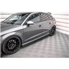 Maxton - Street Pro Rajouts Des Bas De Caisse Audi S3 / A3 S-Line Sportback 8V Facelift Noir