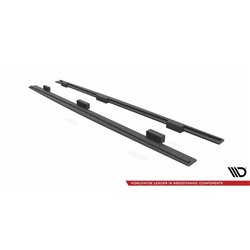 Maxton - Street Pro Rajouts Des Bas De Caisse Audi S3 / A3 S-Line Sportback 8V Facelift Noir-Rouge