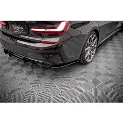 Maxton - Street Pro Lame Du Pare Chocs Arriere V.1 BMW M340i G20 / G21 Noir-Rouge