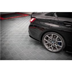 Maxton - Street Pro Lame Du Pare Chocs Arriere V.2 BMW M340i / M-Pack G20 / G21 Noir-Rouge