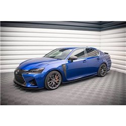 Maxton - Street Pro Rajouts Des Bas De Caisse Lexus GS F Mk4 Facelift Noir-Rouge