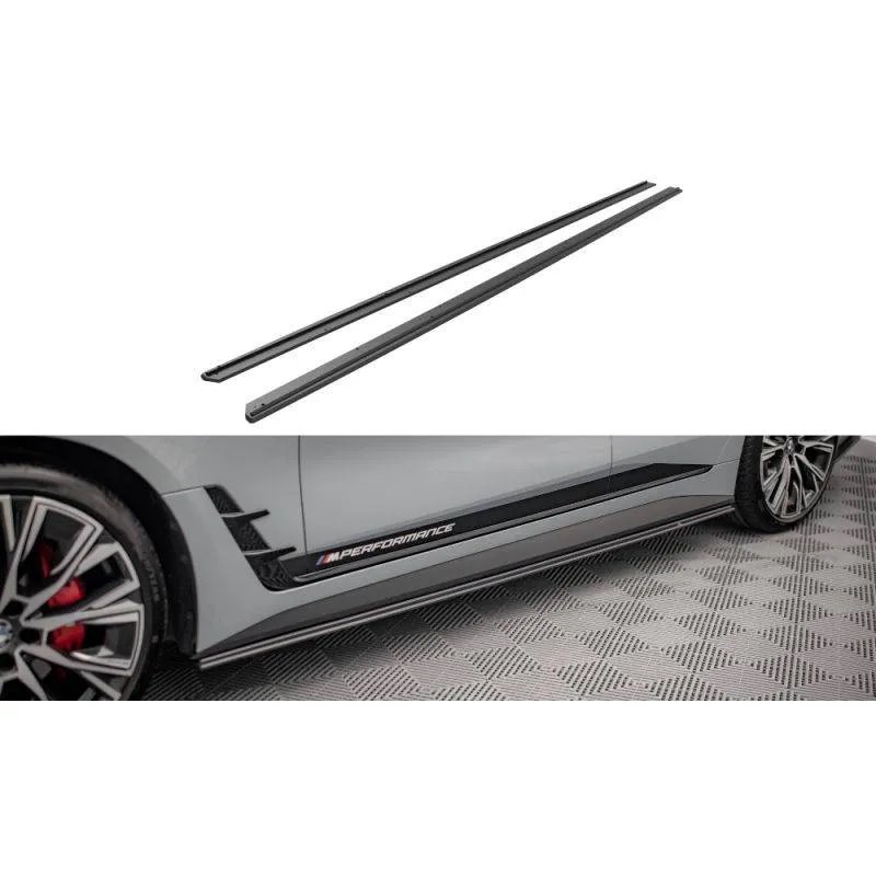 Maxton - Street Pro Rajouts Des Bas De Caisse BMW 4 Gran Coupe M-Pack G26 Noir-Rouge
