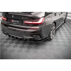 Maxton - Street Pro Lame Du Pare Chocs Arriere V.2 BMW M340i / M-Pack G20 / G21 Noir