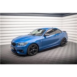 Maxton - Street Pro Rajouts Des Bas De Caisse BMW 2 M-Pack F22 Noir-Rouge
