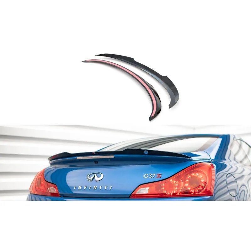 Maxton - Spoiler Cap Infiniti G37 Coupe Noir Brillant