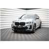 Maxton - Lame Du Pare-Chocs Avant V.2 BMW X4 M-Pack G02 Facelift Noir Brillant